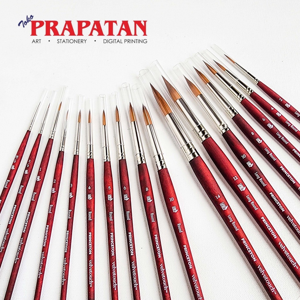 

KODE P2T3 Kuas Lukis Princeton Round Velvetouch Brush RLR