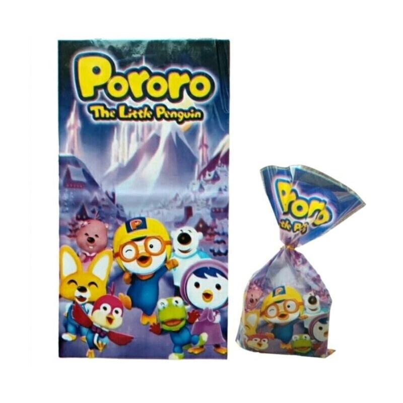 Plastik PORORO isi 10pc Goodie bag PORORO Plastik Snack ulang tahun PORORO plastik ultah anak PORORO