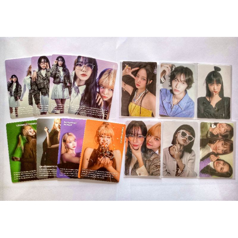 Photocard official le sserafim sakura eunchae chaewon izone ssamjinjoo wonbin sg24