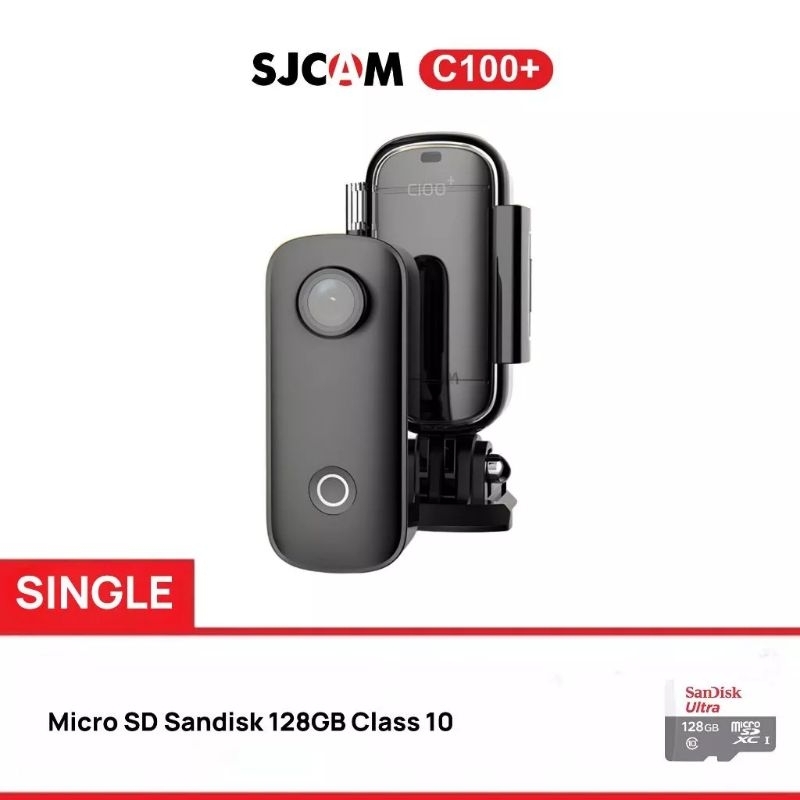 SJCAM C100 Plus Body Cam thumb magnetic mini Camera (Sudah dapat kalung magnet)