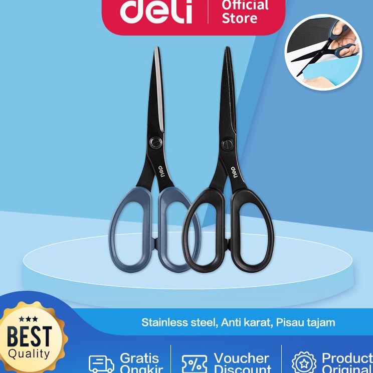 

Kejutan Promo Deli Scissor Gunting Serbaguna Anti Karat Pisau Tajam EZ5X