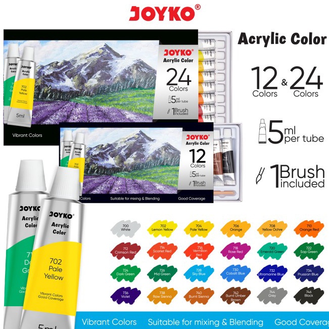 

Super Populer Cat Akrilik Acrylic Color Joyko ACC5ML