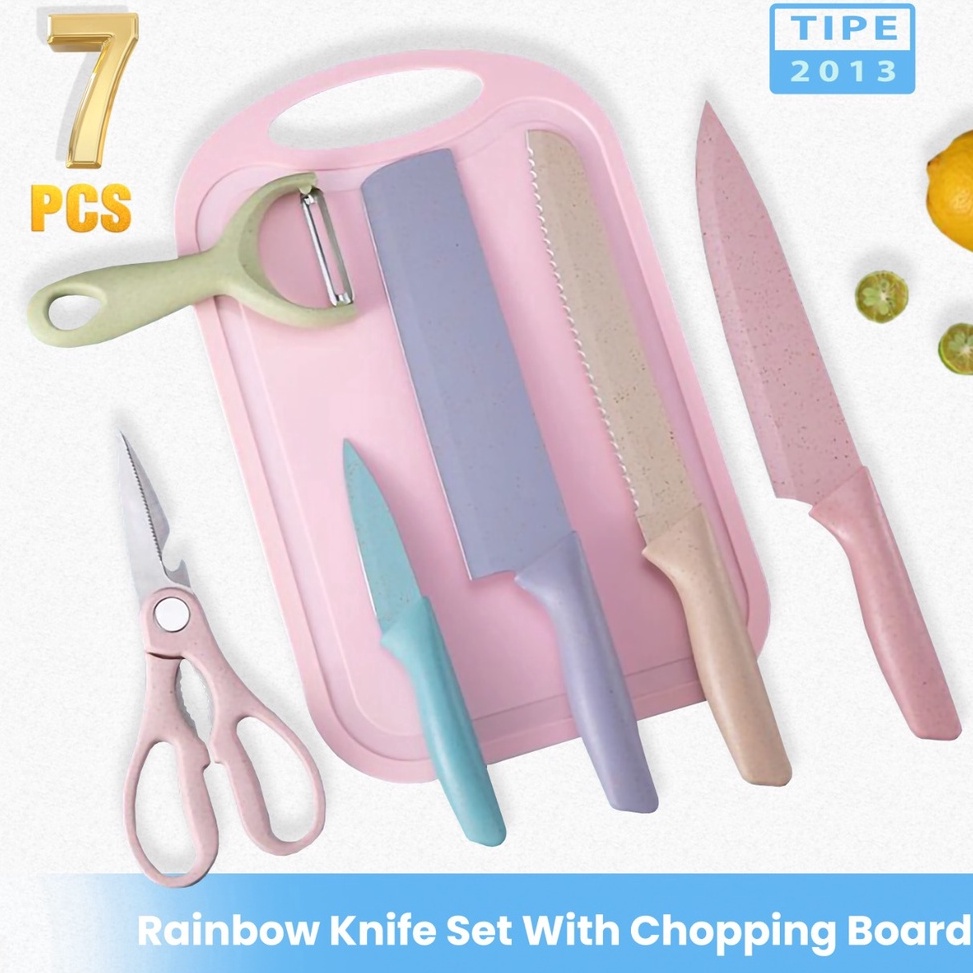 

KODE Y3M8 GOHAPPY PISAU SET PASTEL CERAMIC SHARP BEAUTIFUL COLOR