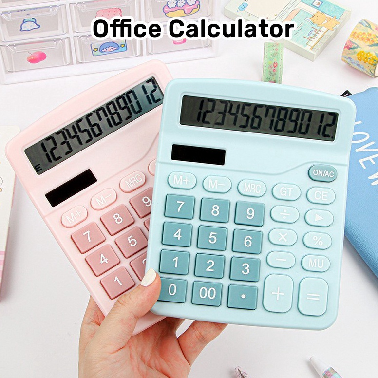 

ART K36Q Kalkulator 12 Digit surya Dual Power layar LCD KK837 Desktop calculator solar power simple electronic Kalkulator aesthetic estetik meja Alat hitung untuk kantor sekolah