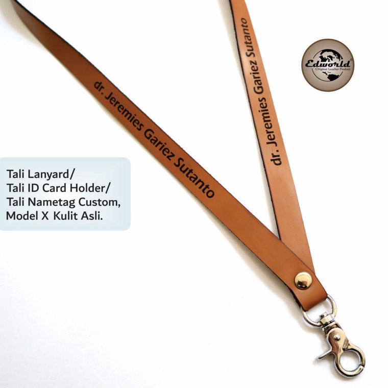 

KODE T8O4 Lanyard Kulit Asli Custom