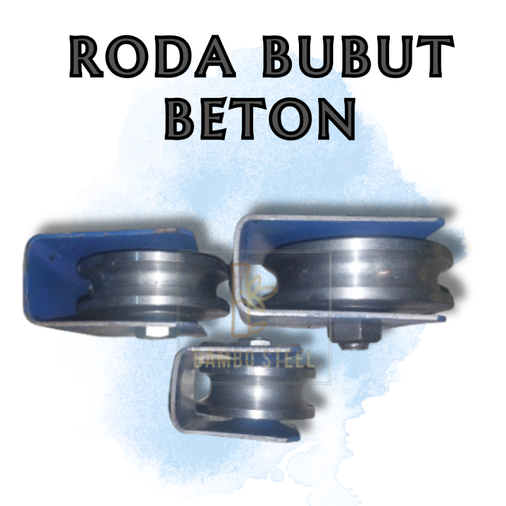 PREMIUM Roda Pagar Besi AS Beton/Roda Bubut Pagar Besi Behel/Roda Beton/Roda Pagar Beton ukuran 6cm 