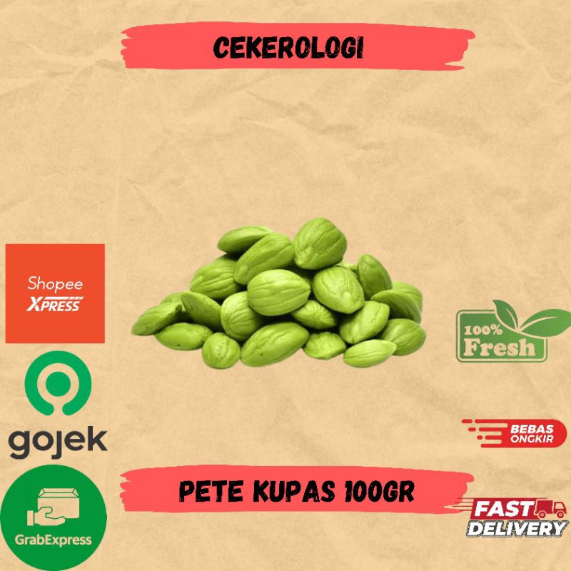 

Pete Kupas 100gr / Pete Kupas Fresh Berkualitas / Pete Kupas / JABODETABEK / Sayur Segar / Sayuran / Sayur