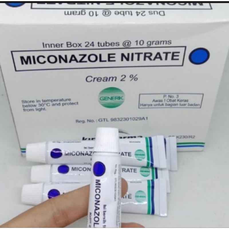 MICONAZOLE NITRATE KRIM / Salep Gatal Selangkangan / Salep Gagal Kulit Jamur / Obat Salep Gatal Kuli