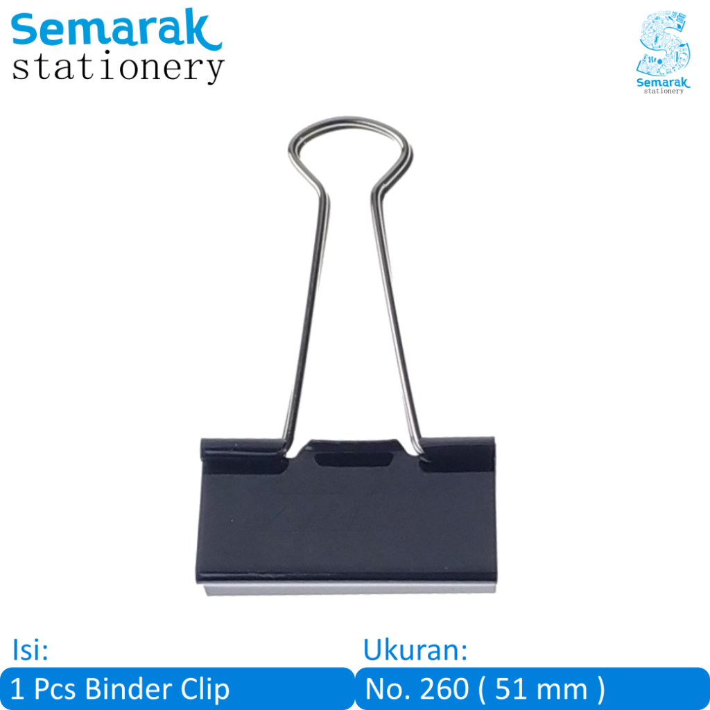 

ZRM Binder Clip Klip Penjepit Kertas No.260