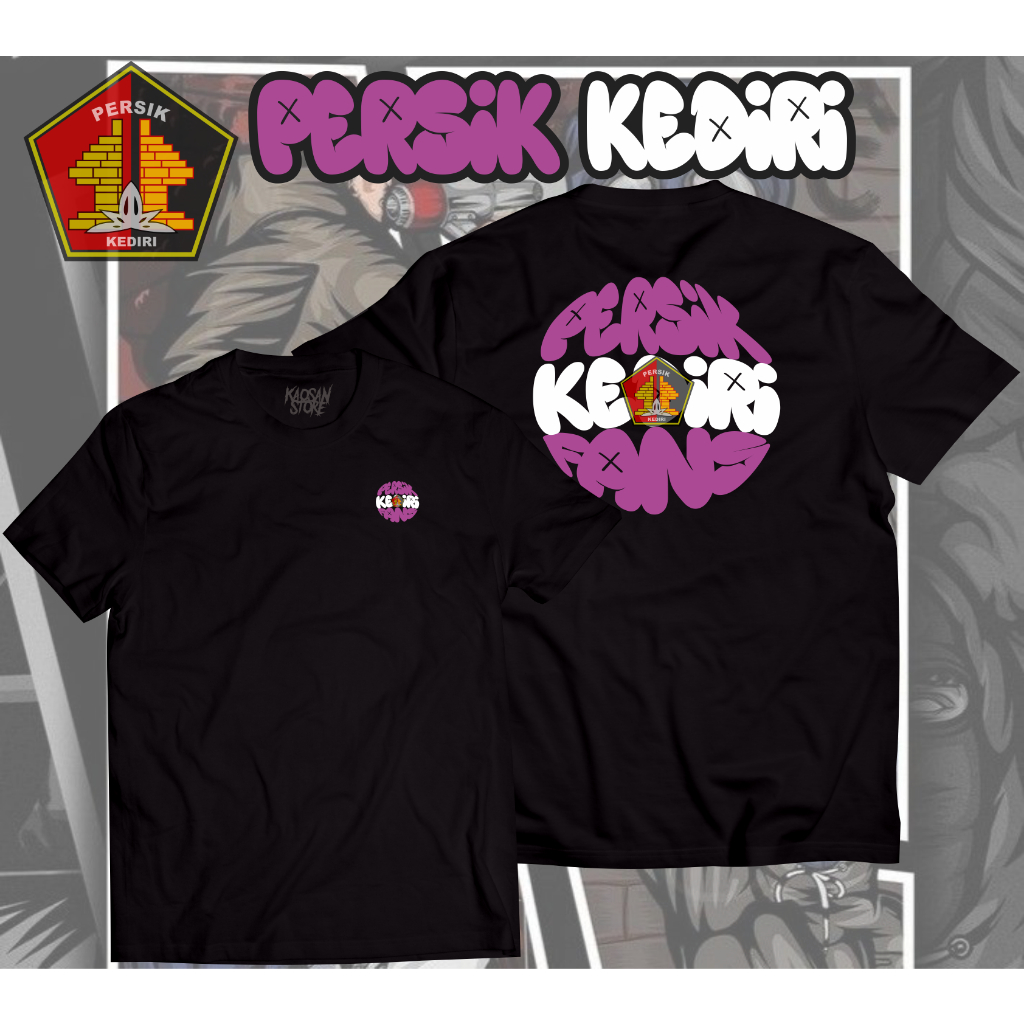 Kaos Persik Kediri Fans Football