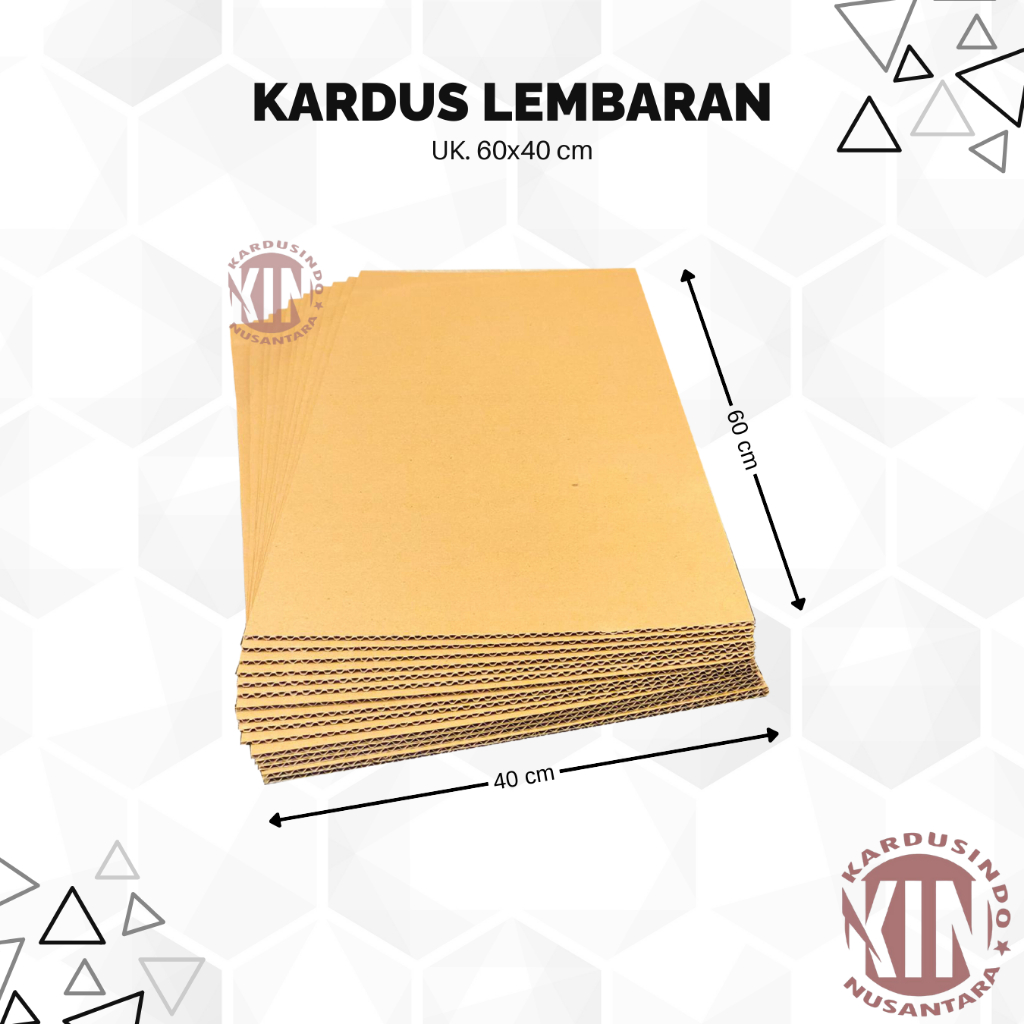 

Kardus karton lembaran baru uk 60x40 cm