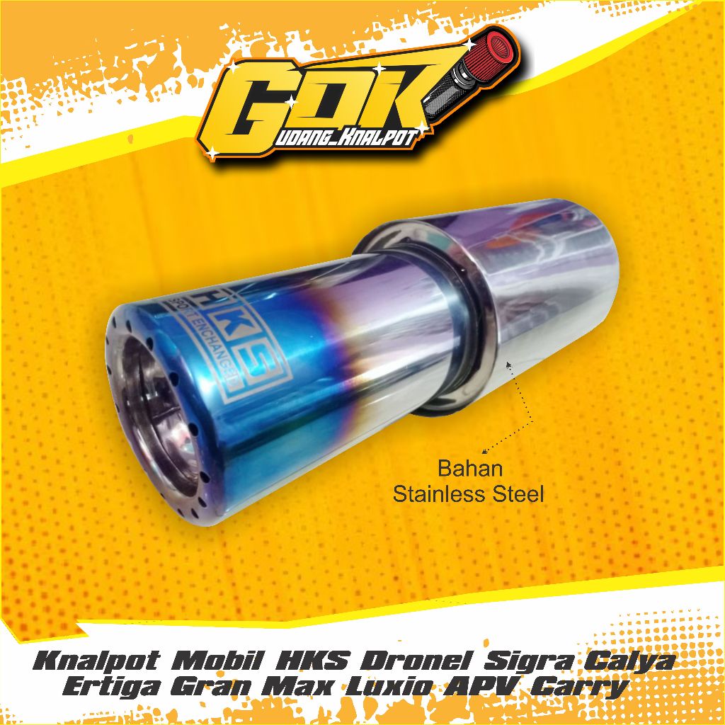 Knalpot Mobil HKS Dronel Sigra Calya Ertiga Gran Max Luxio APV Carry Berkualitas