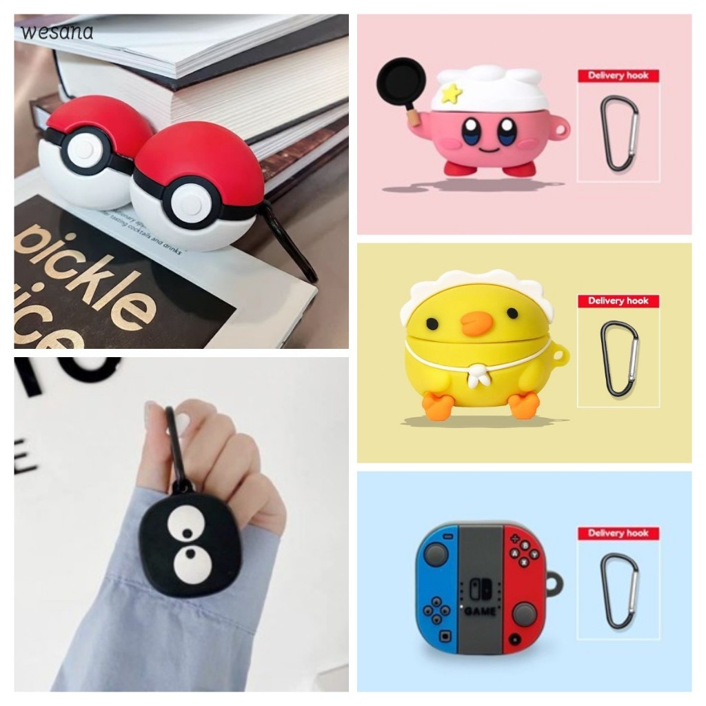 Baseus WM01 Case Pelindung Headset Bluetooth Silicone Case Earphone Bluetoot Wireless Headset Pelind