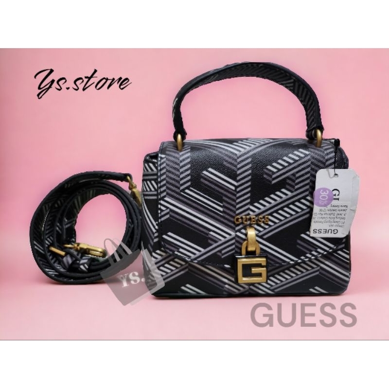 Guess (Original) Black Logo Montreal Mini Cross Body