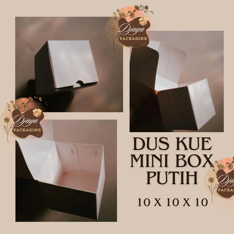 

Dus Kue Mini Box Kue Putih Dus 10x10x10