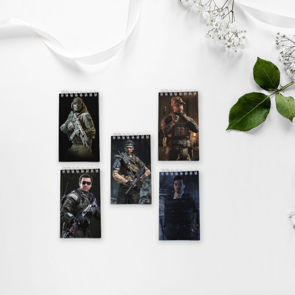 

Note Book Spiral Medium (7 cm x 12 cm) Edisi call of duty