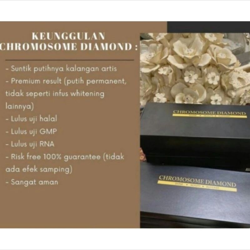 CHROMOSOME DIAMOND INFUS PEMUTIH 100%