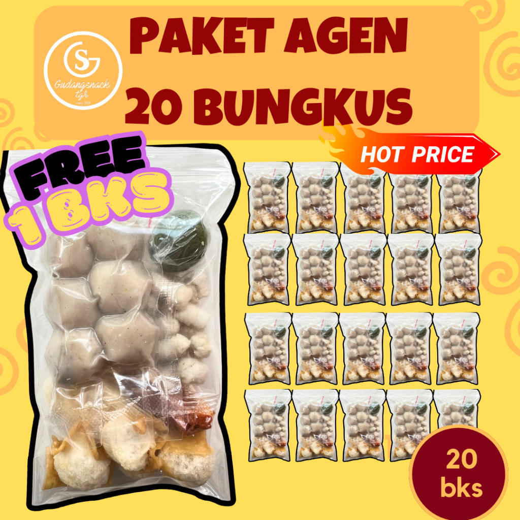 

PAKET AGEN 20 BUNGKUS BASO ACI FREE 1BKS PALING HEMAT