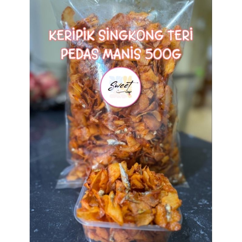 

KERIPIK SINGKONG TERI / BILIS PEDAS MANIS FRESH 1KG TANJUNG PINANG