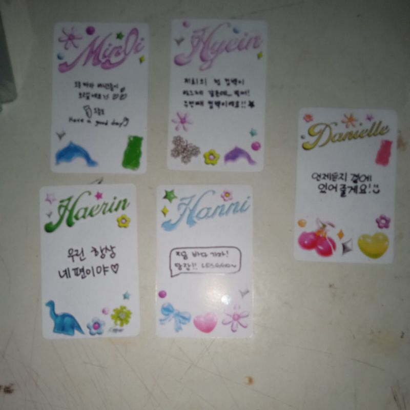 random photocard unofficial new jeans