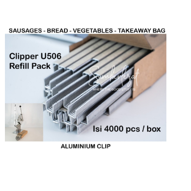 

BISA COD Isi Refill Staples U-Shape Sosis Takeaway Roti Clipper