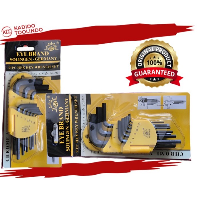 Kunci L / Allen key Set EYE brand Pendek