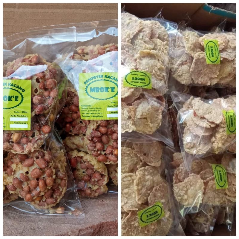 

peyek dan keripik tempe