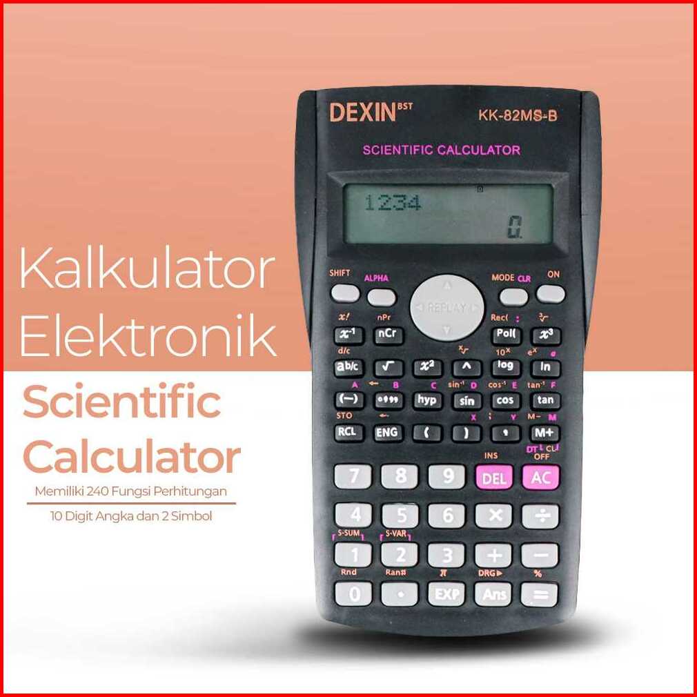 

DEXIN Kalkulator Elektronik Scientific Calculator - KK-82MS-B