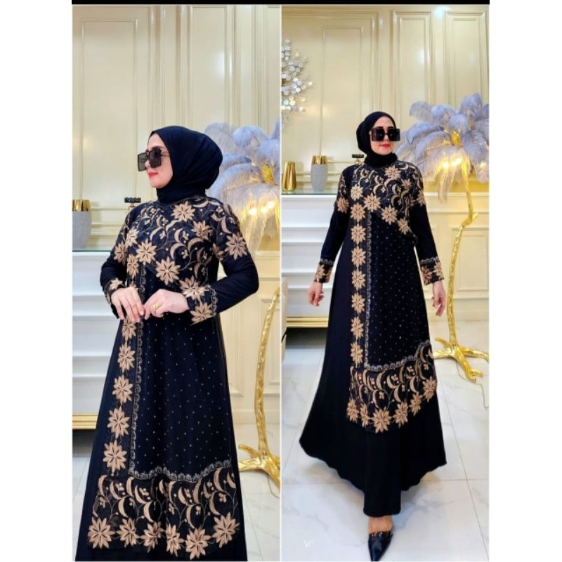 gamis abaya turky series hitam