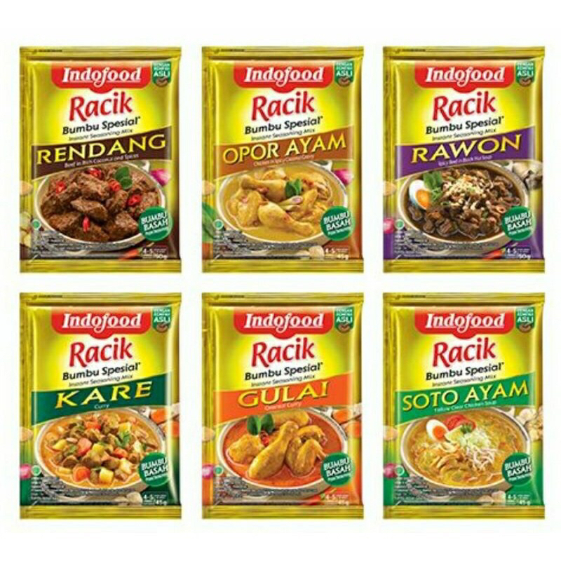 

bumbu racik special instant all variant bumbu basah bumbu racik rendang bumbu racik soto ayam bumbu racik rawon bumbu racik gulai bumbu racik kare