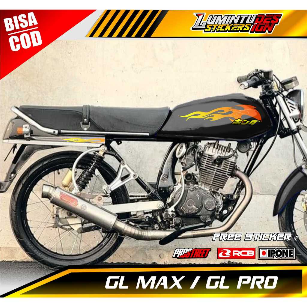 STRIPING VARIASI HONDA GL PRO - GL MAX / STICKER LIST VARIASI MOTOR GL PRO - GL MAX