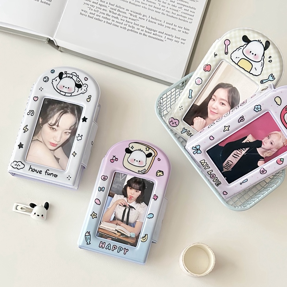 KODE W54P HARU Pochacco Collection book Mini Collect Book 1P 32 Slot binder Photocard Album Lucu Tem