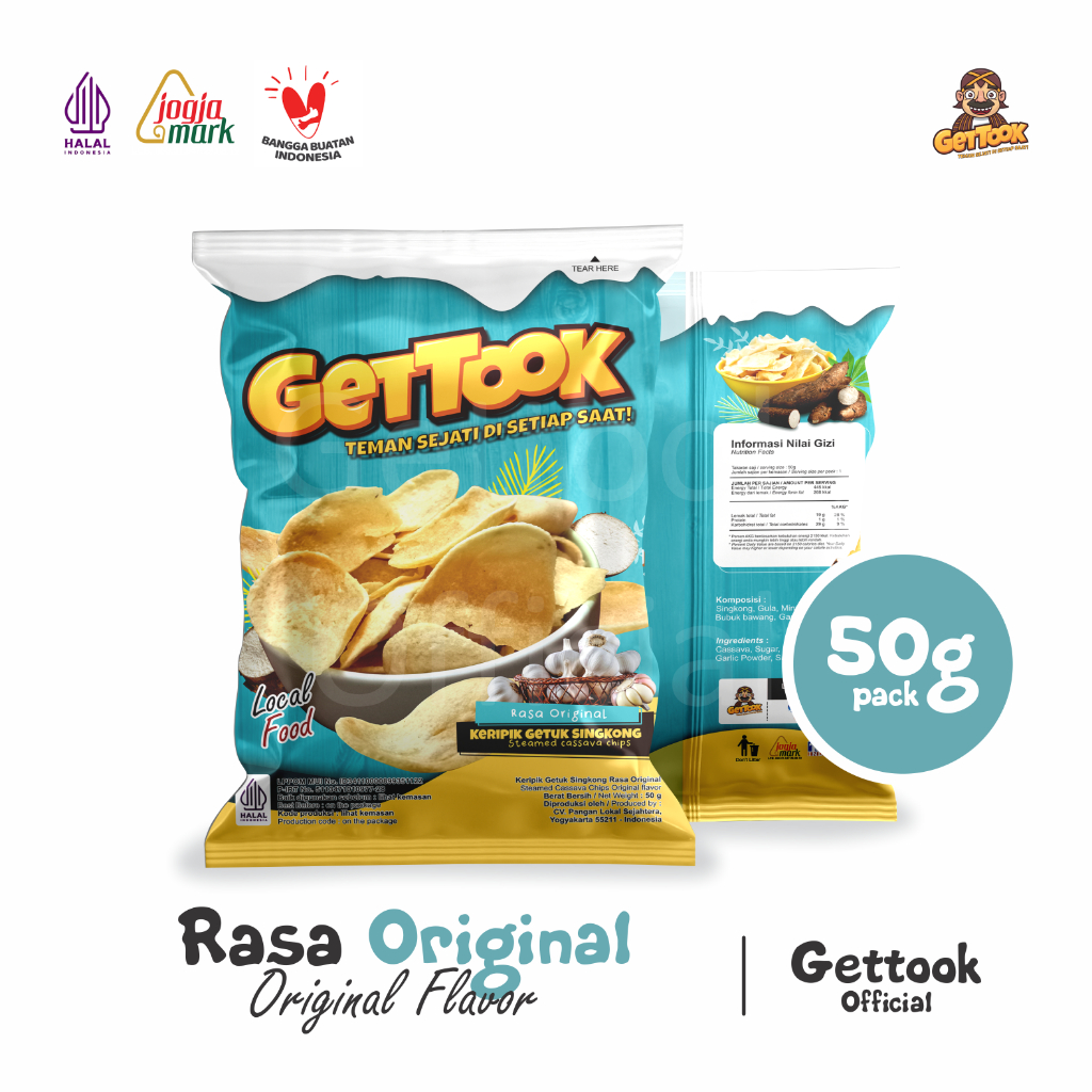 

Gettook Keripik Getuk Singkong 50g Rasa Original