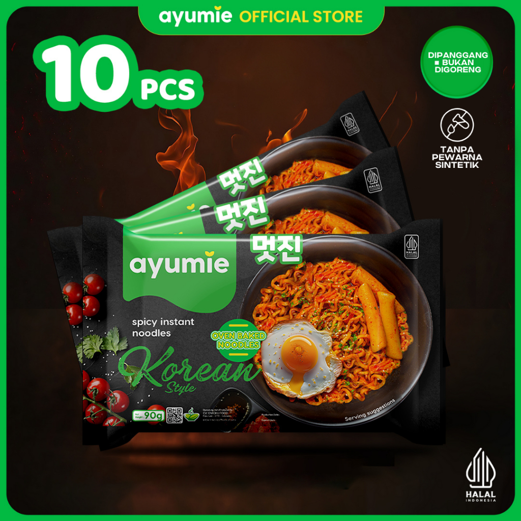 

Ayumie Mie Sehat Korean Spicy - Isi 10 Pack (Aman Dengan Kemasan Kardus)
