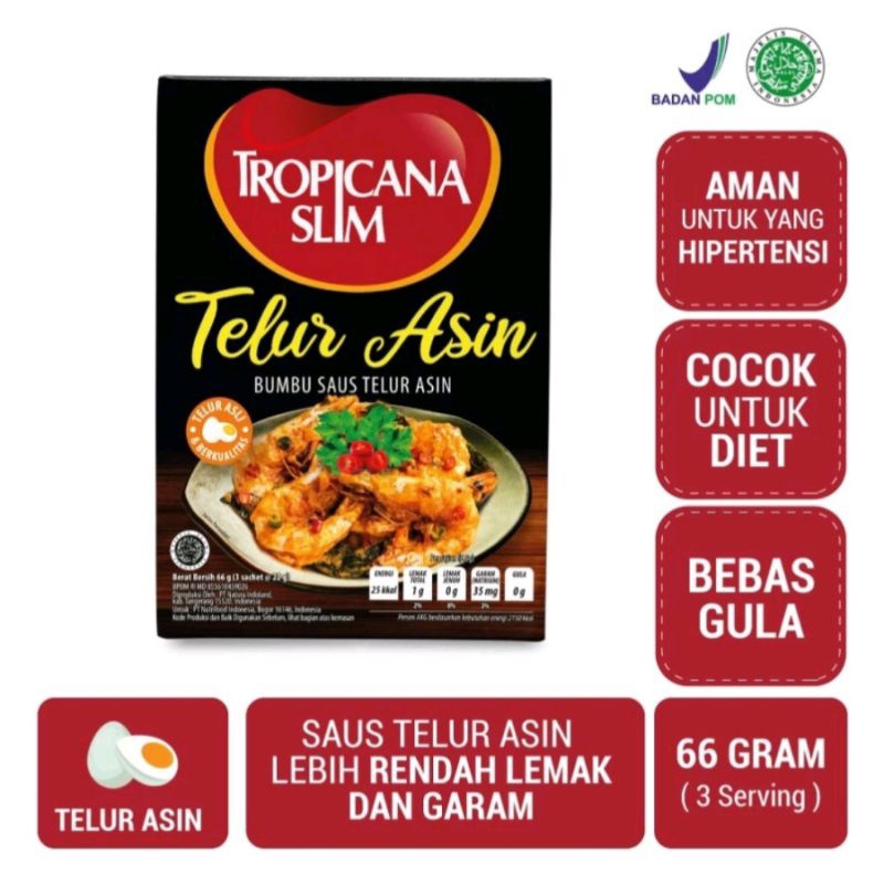 

Tropicana Slim Bumbu Saus Telur Asin 3 x 22gr