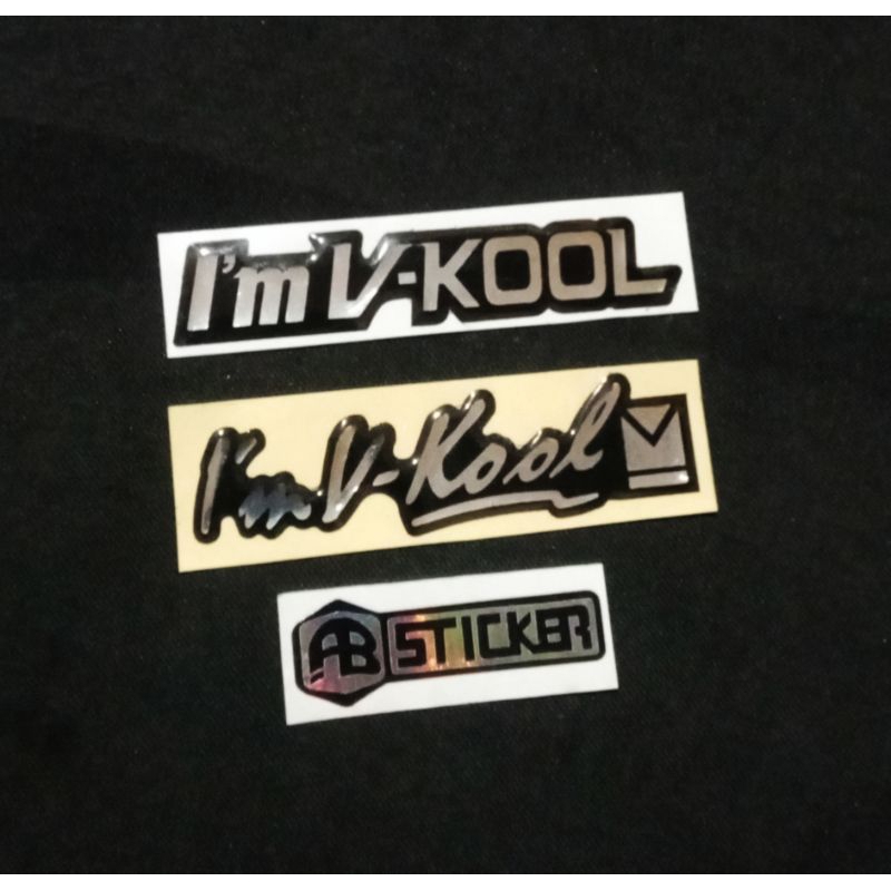 STIKER EMBLEM I'M VKOOL STICKER TIMBUL MOBIL