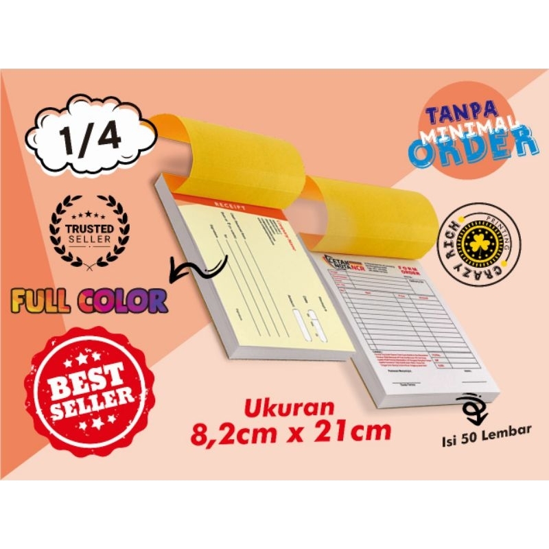 

NOTA BON / FAKTUR CUSTOM 1/4 Folio