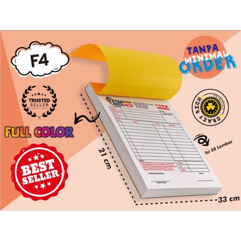 

NOTA BON / FAKTUR CUSTOM F4