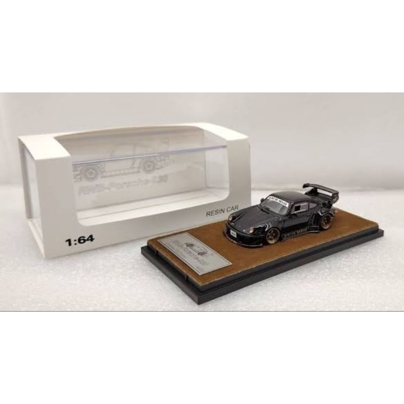 Qidian Model 1:64 Rauh Welt RWB 930 GT Black Resin Model Limited 499