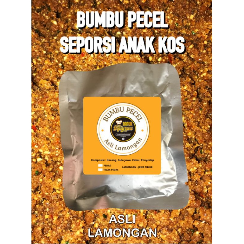 

SAMBAL PECEL seporsi anak KOS || BUMBU PECEL ASLI LAMONGAN