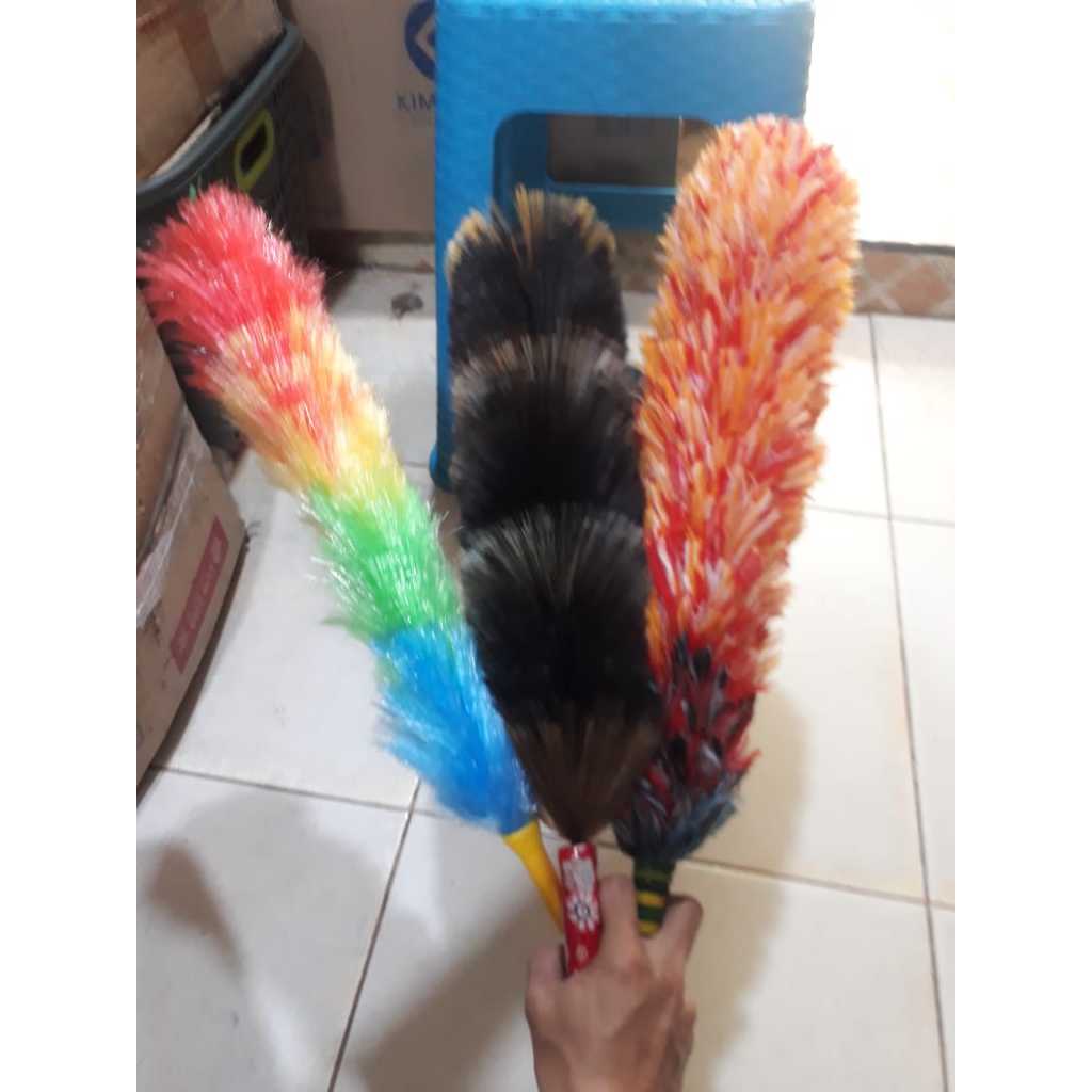 Kemoceng Besar Bahan Benang/Kemoceng Plastik Besar/Kemoceng Rambut Plastik besar [COD]