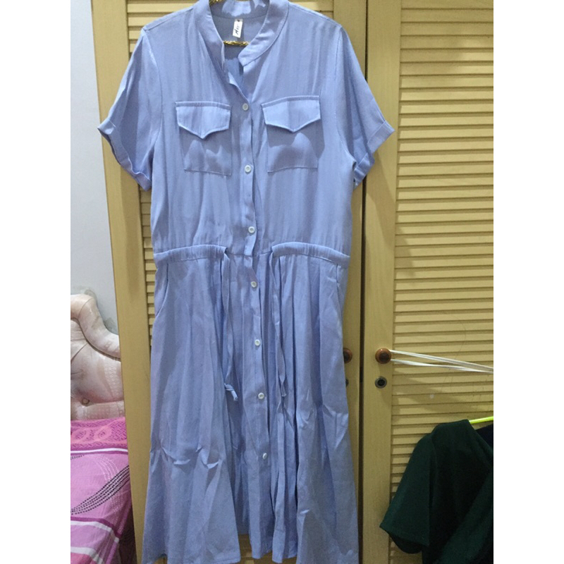Prelove Dress Biru Langit