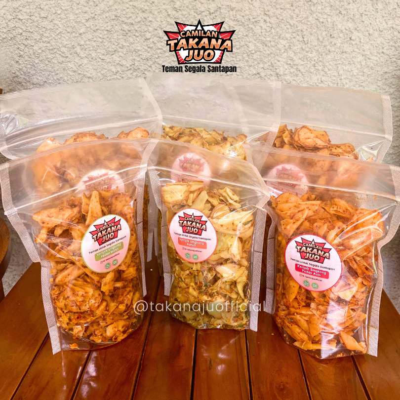 

Keripik Singkong Takana Juo / kripik padang balado kriuk Snack sehat premium nagih