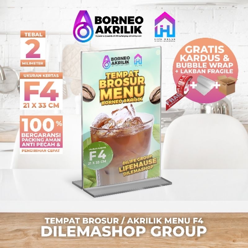 

STANDING AKRILIK F4 TENT HOLDER F4 WADAH BROSUR AKRILIK F4 TEMPAT BROSUR AKRILIK PERLENGKAPAN USAHA PLAKAT AKRILIK LEMBARAN WADAH AKRILIK LIFEHAUSE INDONESIA DILEMASHOP INDONESIA BORNEO AKRILIK CAFE COFFE SHOP KANTOR PERALATAN KANTOR PERALATAN USAHA