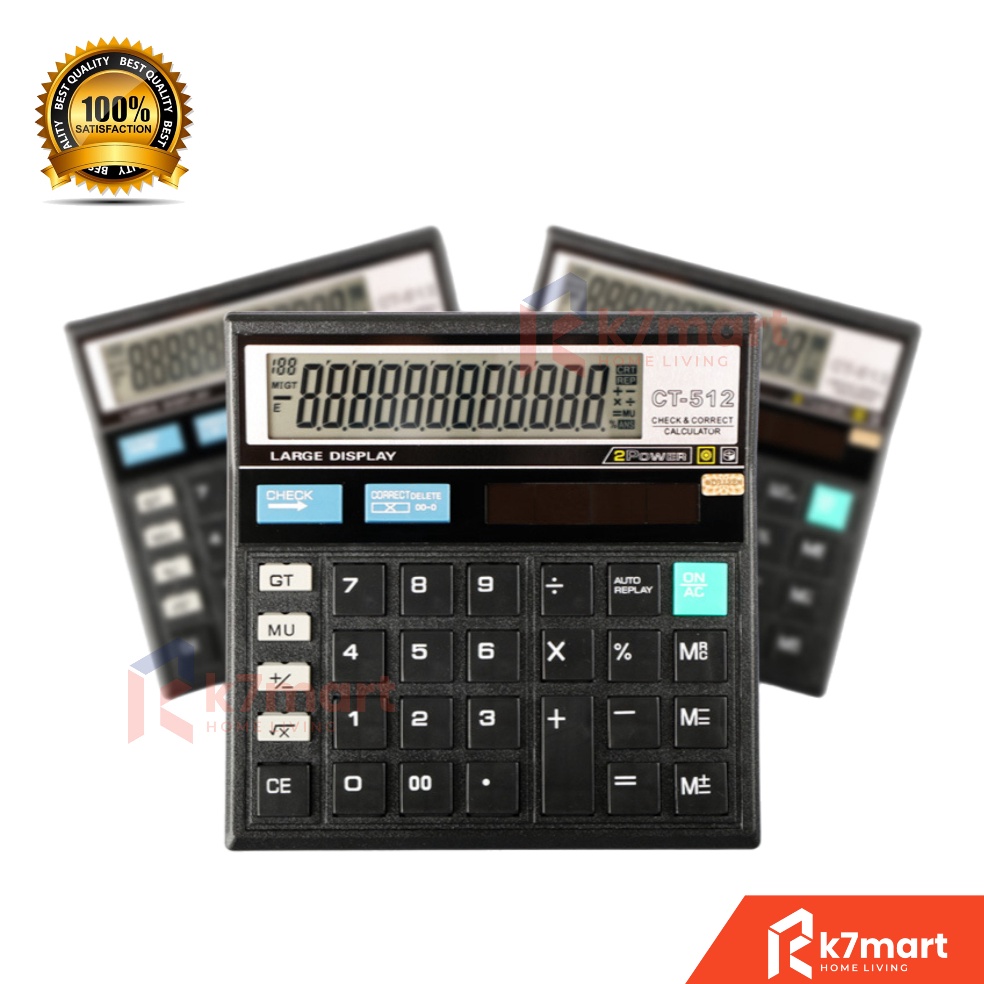 

ART L65E K7MART KALKULATOR KANTOR G MAX 12 DIGIT ALAT HITUNG 12 DIGIT KALKULATOR MEJA KALKULATOR KANTOR KALKULATOR TWO POWER