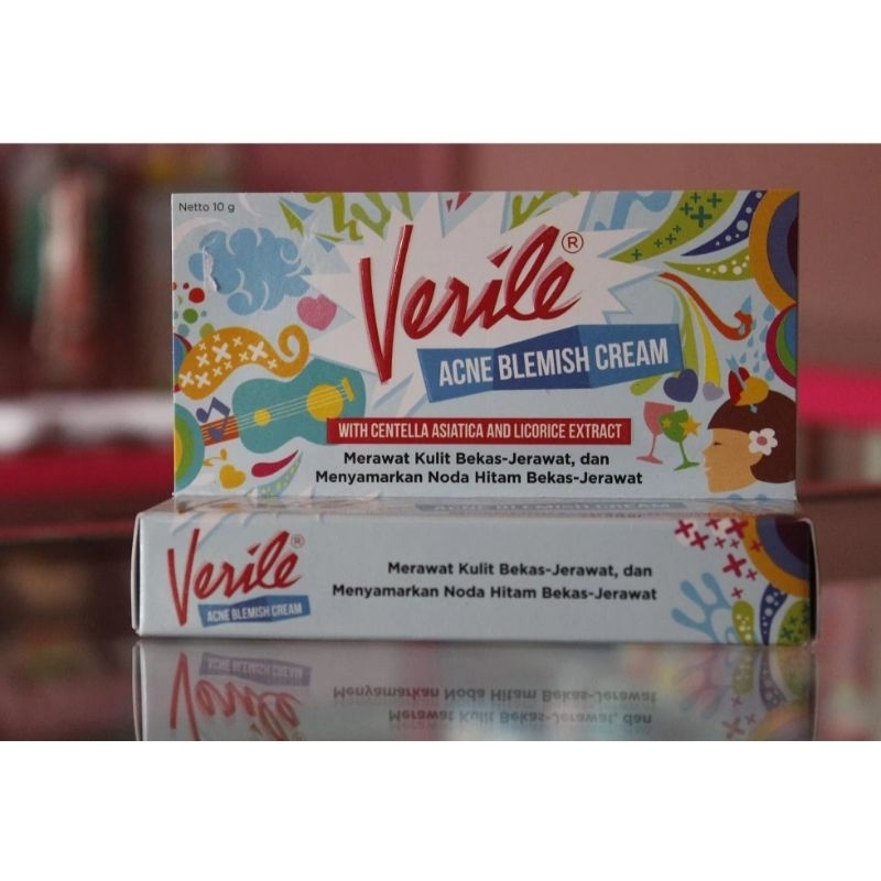 VERILE ACNE BLEMISH CREAM OBAT KERAWAT MEMBANTU MERAWAT KULIT BEKAS JERAWAT MENYAMARKAN NODA HITAM B
