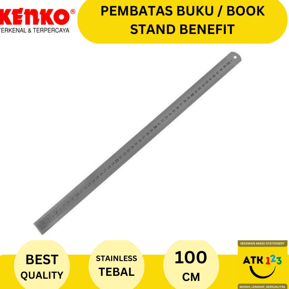 

ART V79L Penggaris Besi Stainless 1 cm