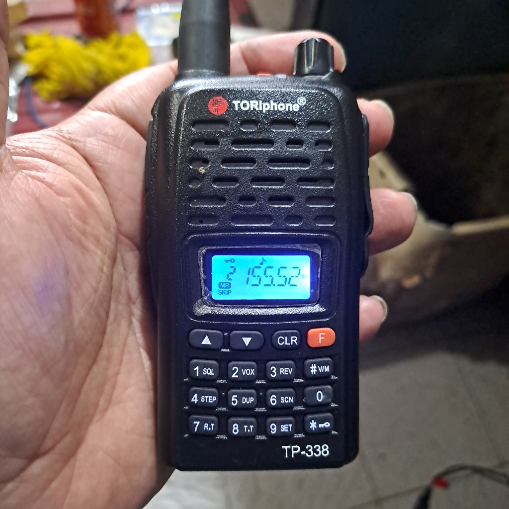 Ht Toriphone Tp-338 Frekuensi Vhf Mulus dan Normal TORIphone Tp338 Lengkap Frekuensi Vhf 136.000 Mhz