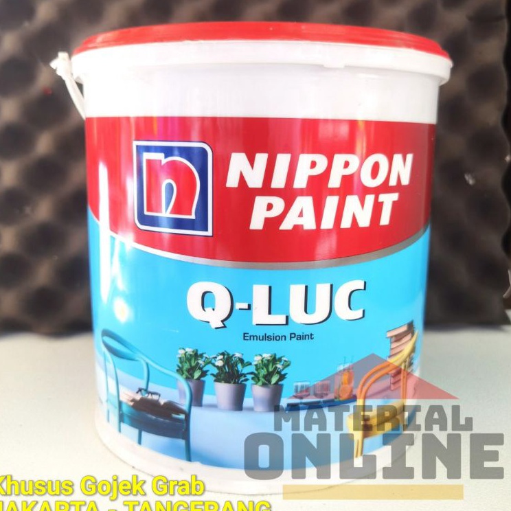 QLUC Q Luc Qiluc Cat Tembok Warna Putih Hitam Cream Hijau Biru Abu Nippon Paint Galon 5Kg 5 Kg Murah