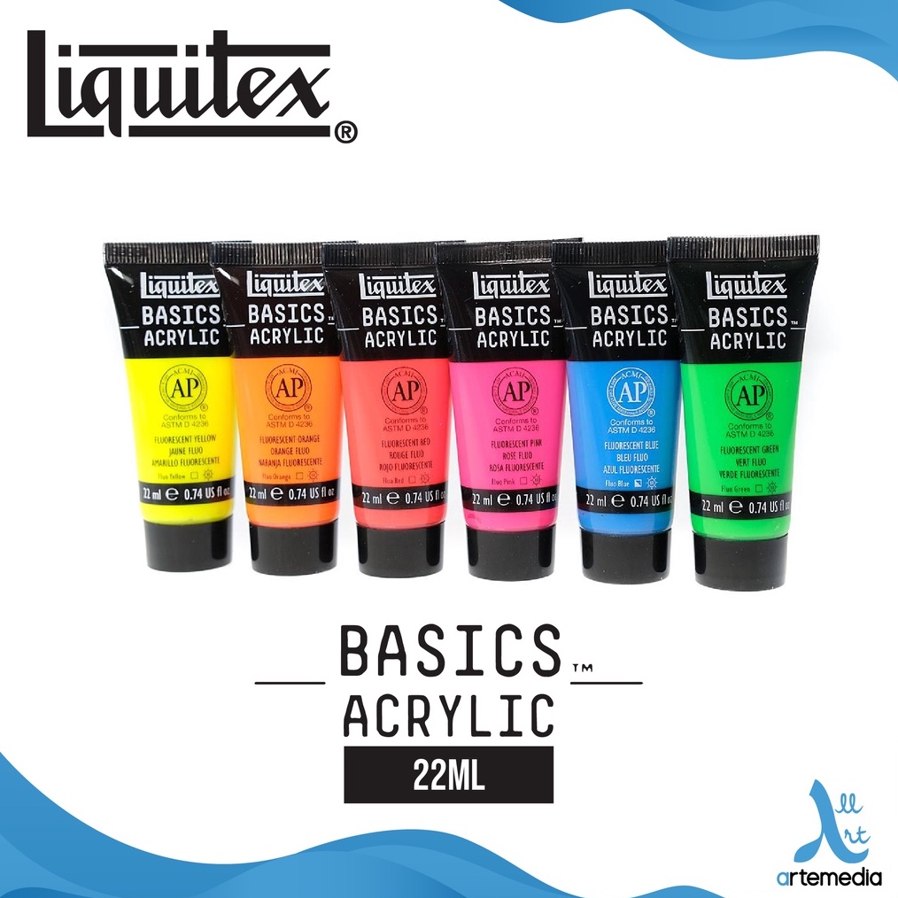 

ART D54H Liquitex Acrylic Basics 22ml Acrylic Color Paint Cat Akrilik 12